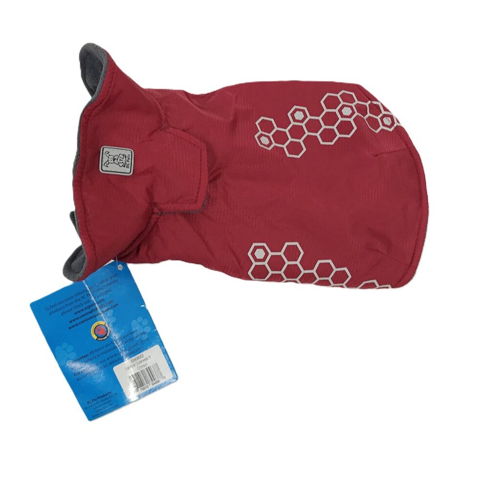 RC Pets Venture Rain Jacket Tiny Dog Size 8 Crimson Red NWT